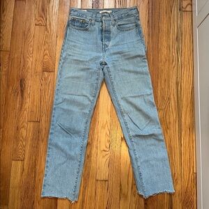 Levi’s Wedgie straight Blue Denim Jeans